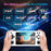 U8 Open Source Linux System 4.0 Inch IPS Screen Retro Handheld Game Console, 64GB Storage - Transparent Black - 4