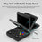 AMPOWN RG34XXSP 3.4 Inch IPS Screen Retro Handheld Game Console 64GB Foldable Wireless Gamepad, without TF Card - Black - 3