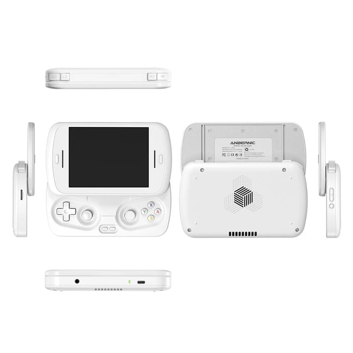 ANBERNIC RG Slide 4.7 Inch Touch Screen Handheld Gaming Console Android 13 AI Powered Retro Gamepad - White - 2