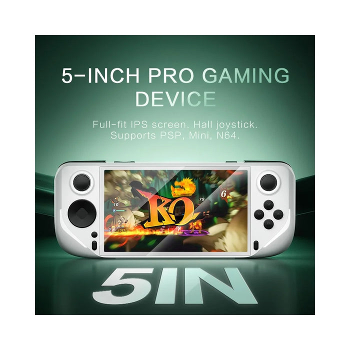 E6 Handheld Game Console 5 Inch Screen Android Dual Player Competitive Gaming Machine with 32GB Card - White - 3