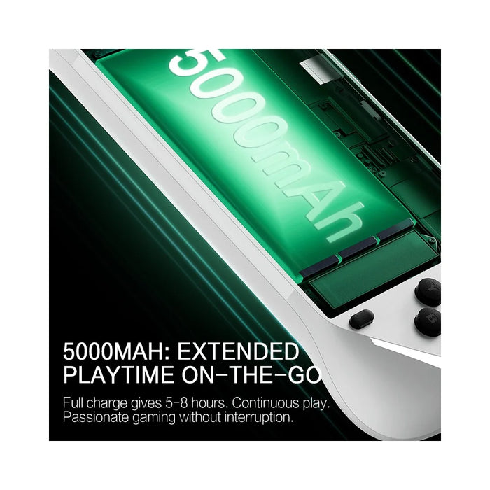 E6 Handheld Game Console 5 Inch Screen Android Dual Player Competitive Gaming Machine with 64GB Card - White - 6