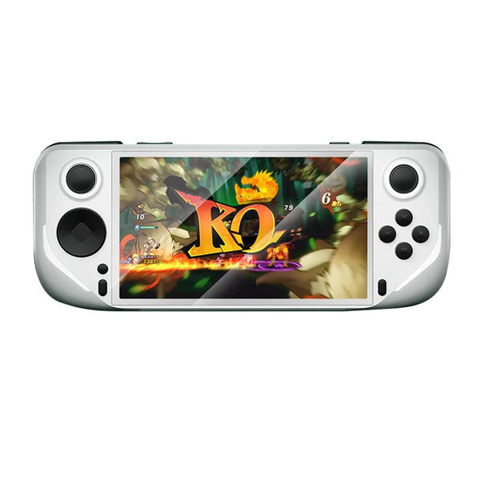 E6 Handheld Game Console 5 Inch Screen Android Dual Player Competitive Gaming Machine with 128GB Card - White - 1