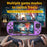 AMPOWN SF3000HD Handheld Game Console HD TV Connection WiFi Multiplayer Gaming Device - Transparent Black/64GB Standard - 5