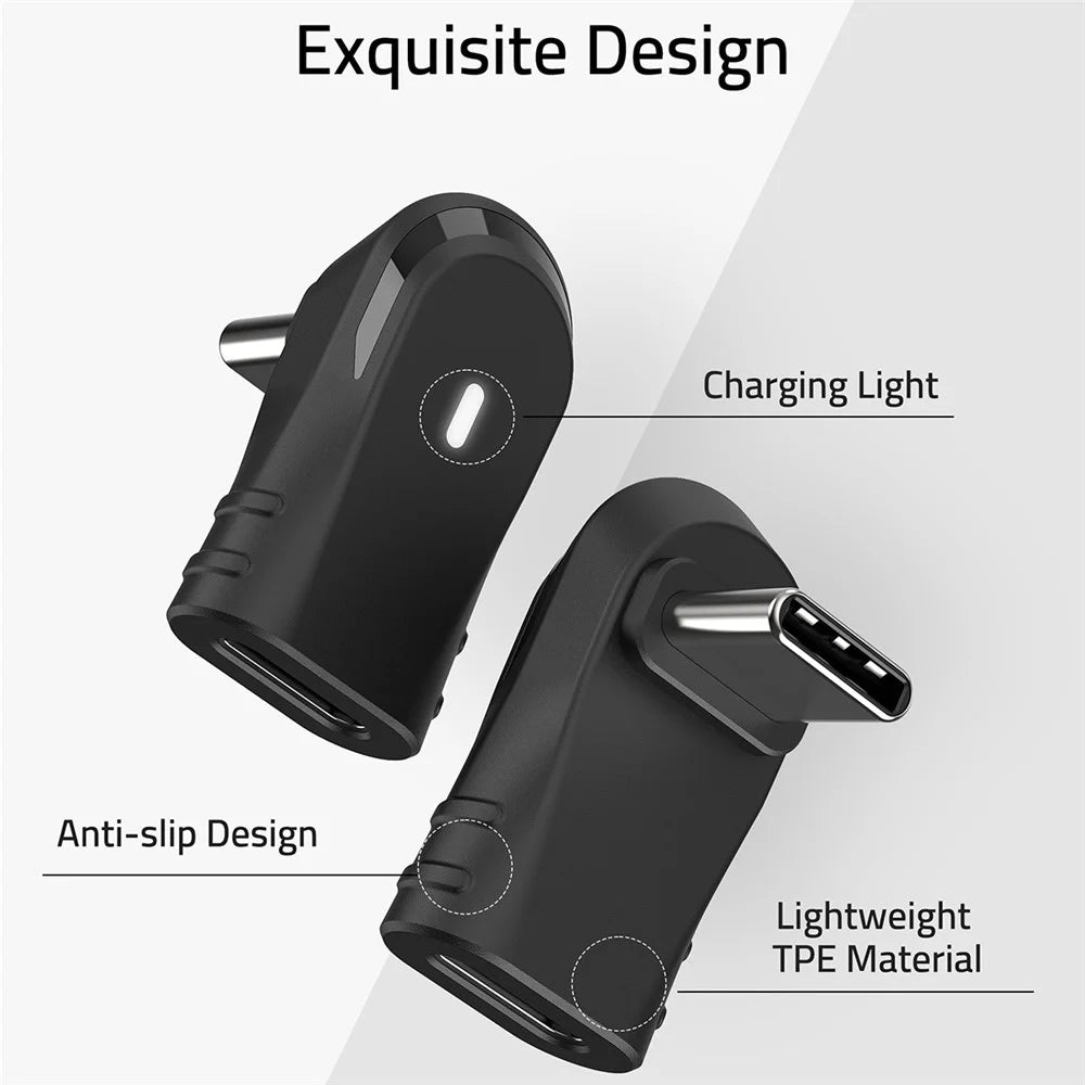 SYNTECH SYNM051 90-Degree USB-C Adapter High Speed Data Transfer  /  Fast Charging - 6