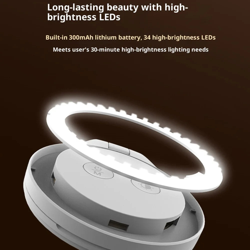 PGYTECH MagGlow Compatible with MagSafe Mobile Phone LED Fill Light 3 Color Temperatures Portable Photography Lamp - Misty Grey - 7
