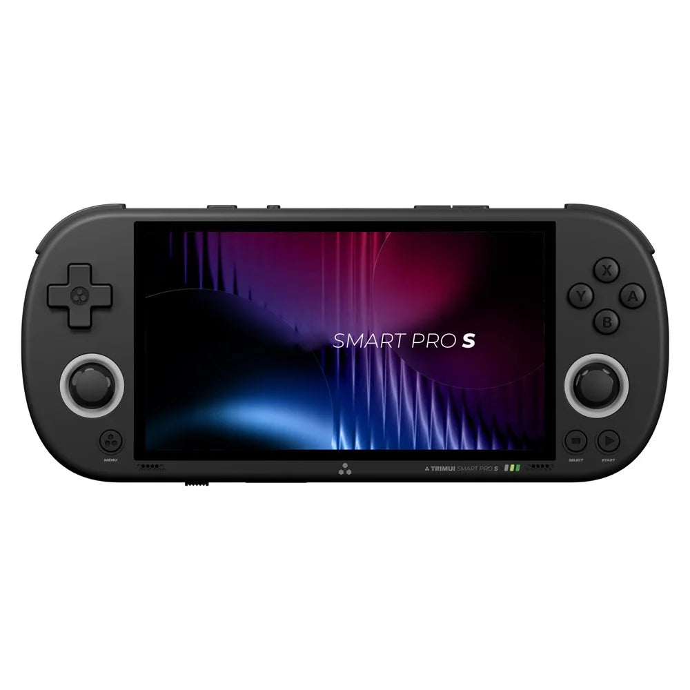 TRIMUI Smart Pro S TG5050 4.96 inch IPS Screen Portable Retro Game Console Bluetooth-Compatible Handheld Gaming Console (No Card) - Black - 1