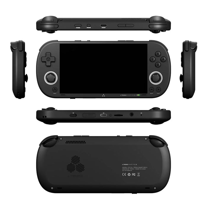TRIMUI Smart Pro S TG5050 4.96 Inch IPS Screen Handheld Gamepad Hall Joystick Retro Gaming Console, with 128G TF Card - Black - 2