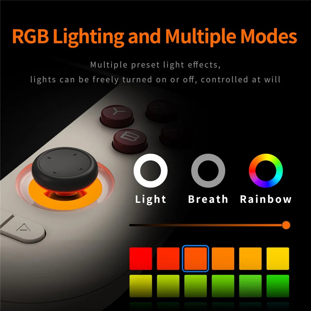 MANGMI AIR X Retro Handheld Game Console 4GB+64GB 5.5 Inch IPS Display Android 14 Gaming Device, No TF Card - Grey - 7