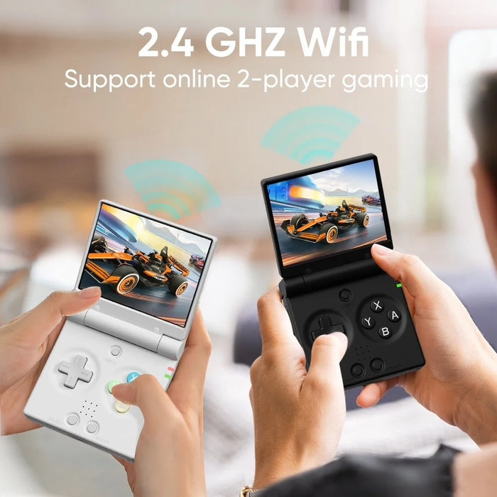 MIYOO Mini Flip Handheld Game Console 2.8 Inch IPS Screen Retro Arcade Gaming Device (No Card) - Black - 4