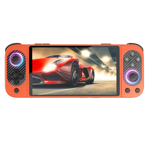 D50MAX Retro Gamepad without TF Card 5 Inch IPS Touch Screen Android Handheld Gaming Console with RGB Light - Orange - 1