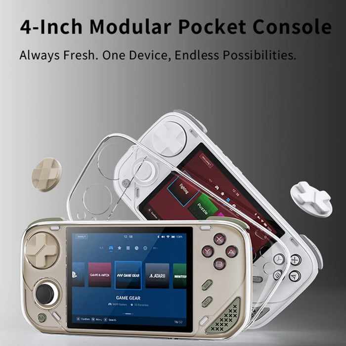 MINI LONG1 Video Gamepad without TF Card 4 Inch IPS Screen WiFi Wireless Retro Handheld Gaming Console - White - 4