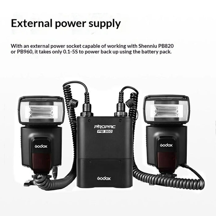 GODOX TT560 II Camera Flash 433MHz Wireless Receiver Hot Shoe Flash Light for Canon Nikon Sony - Black - 6