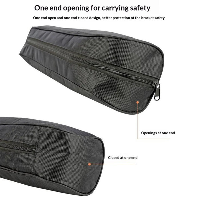 80cm Length Tripod Carrying Bag Padded Photography Equipment Light Stand Case Bag with Adjustable Strap - Black - 5