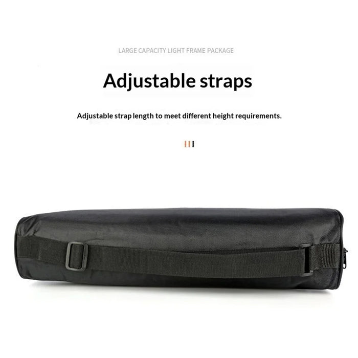 80cm Length Tripod Carrying Bag Padded Photography Equipment Light Stand Case Bag with Adjustable Strap - Black - 7