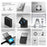 ANBERNIC RG Rotate Handheld Game Console 3.5 Inch Touchscreen Android 12 Portable Retro Gaming Device with Rotating Screen - Black - 7