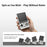 ANBERNIC RG Rotate Handheld Game Console 3.5 Inch IPS Touchscreen Aluminum Alloy Rotatable Screen Android 12 Gaming Device - Silver - 2