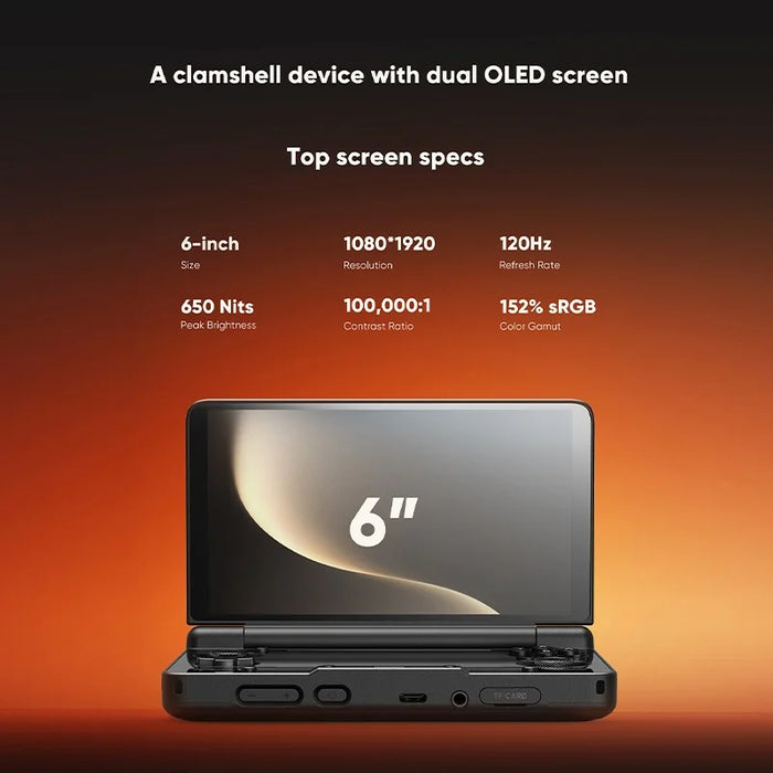 AYN Thor 8GB+128GB Open Source Android 13 Handheld Gaming Console Dual Screen Retro Arcade Gamepad - Black - 4
