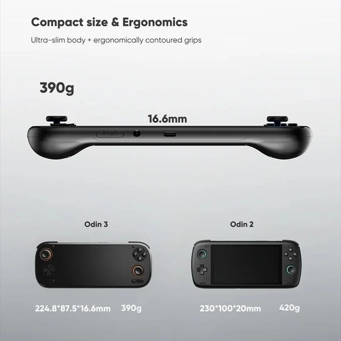 AYN Odin 3 Retro Gamepad 16+512GB Android 15 Handheld Gaming Console 6 Inch AMOLED Screen with Hall Effect Joysticks - Black - 6