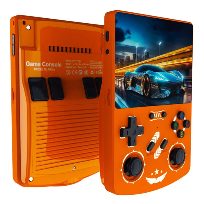 R40XX Handheld Game Console 4.2 inch IPS Screen 64GB Linux System Bluetooth-compatible Video Player - Orange - 1
