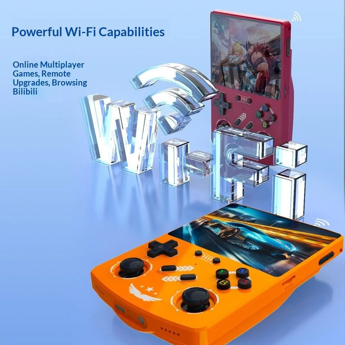 R40XX Handheld Game Console 4.2 inch IPS Screen 64GB Linux System Bluetooth-compatible Video Player - Orange - 2