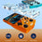 R40XX Handheld Game Console 4.2 inch IPS Screen 64GB Linux System Bluetooth-compatible Video Player - Orange - 3