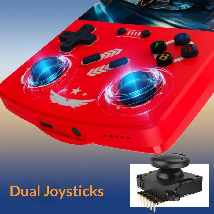 R40XX Handheld Game Console 4.2 inch IPS Screen 64GB Linux System Bluetooth-compatible Video Player - Orange - 4