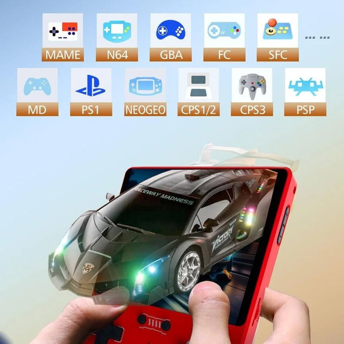 R40XX Handheld Game Console 4.2 inch IPS Screen 64GB Linux System Bluetooth-compatible Video Player - Orange - 6