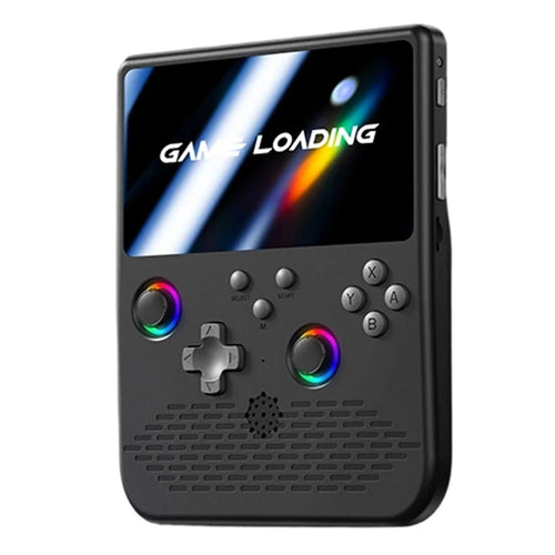 H5 Handheld Gaming Console 64G 5 inch IPS Screen RGB Lights 34 Emulators GBA Arcade - Black - 1