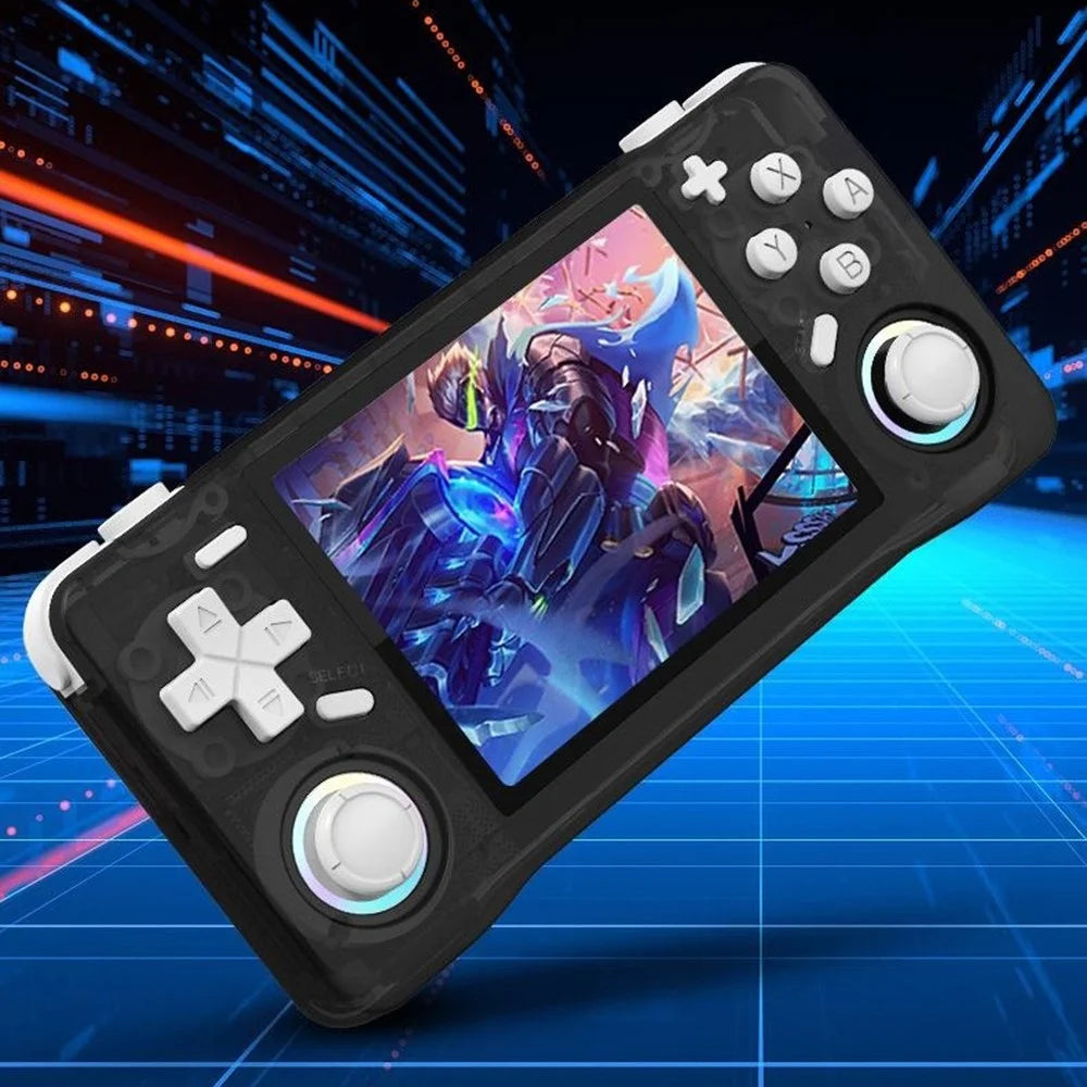 XF35H 64G Storage Open Source Handheld Game Console 3.5 inch IPS Display 30+ Emulators for Retro Gaming - White - 5