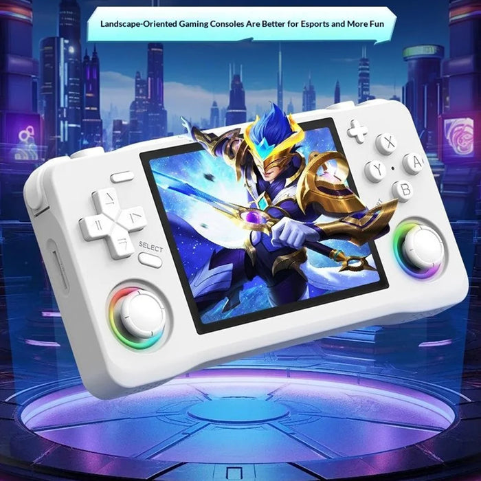 XF35H 128G Storage Open Source Handheld Game Console 3.5 inch IPS Display 30+ Emulators for Retro Gaming - White - 2