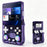 X36 Ultra Handheld Game Console Android 10.0 4.2 inch IPS 1GB+8GB RGB Joystick Retro Video Game Player for YouTube TikTok Gaming - Transparent Purple - 1