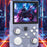 DC35V 128G Handheld Gaming Console 3.5 inch IPS Display Retro Arcade Games Player Supports 30+ Emulators - Transparent Green - 3