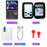 DC35V 128G Handheld Gaming Console 3.5 inch IPS Display Retro Arcade Games Player Supports 30+ Emulators - Transparent Green - 7