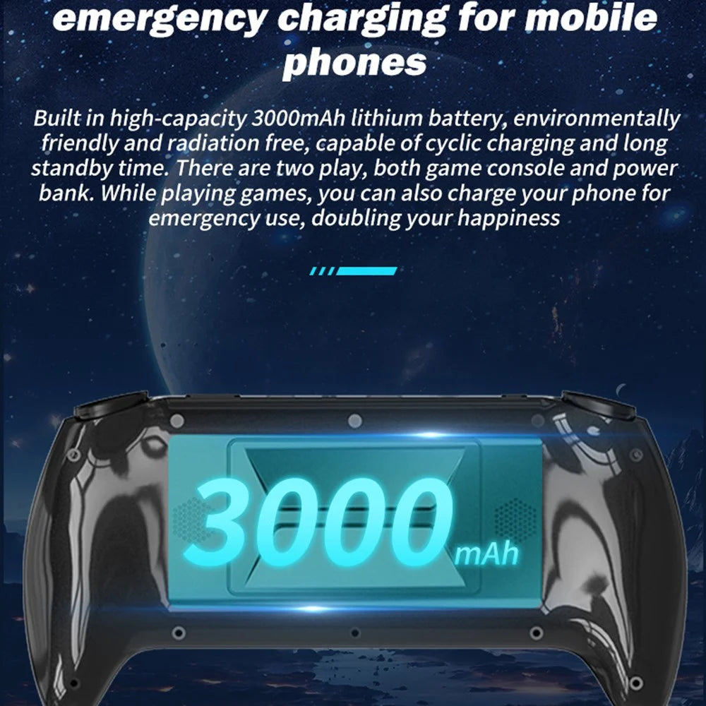 SF3500 Retro Handheld Game Console 5 Inch IPS Screen HD TV Output Dual Joystick Portable Gaming Device - 6