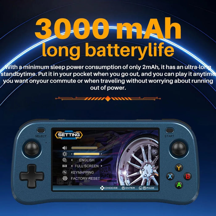 SF3100 Retro Handheld Game Console 4.5 Inch IPS Screen Portable Gaming Device with HD TV Output - Blue - 6