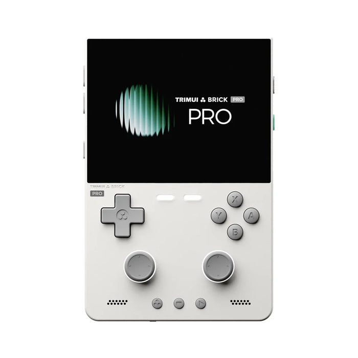TRIMUI Brick Pro Handheld Game Console with 128GB TF Card Dual Hall Joysticks 3.95 inch IPS Screen Linux Retro Gamepad - White - 2