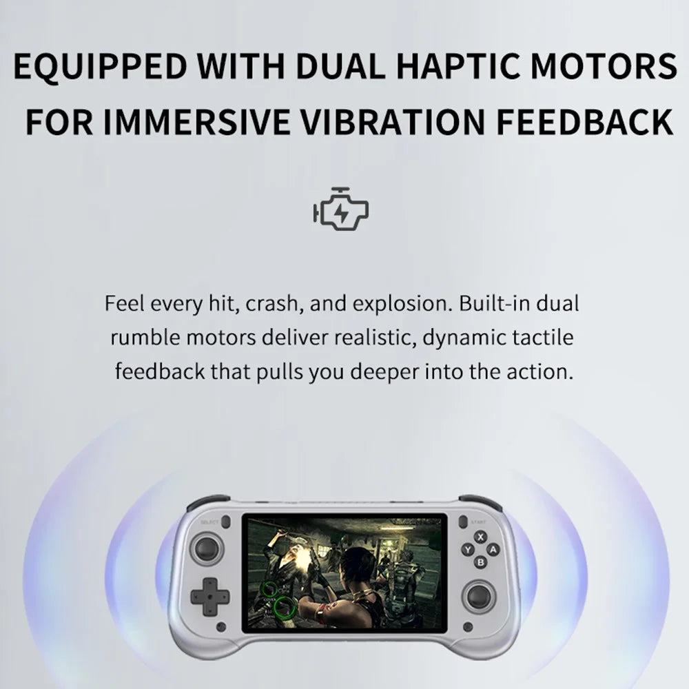 H55 PRO Handheld Game Console without TF Card 5.5 Inch IPS Screen Dual Joysticks WiFi Retro Gamepad - Black - 7