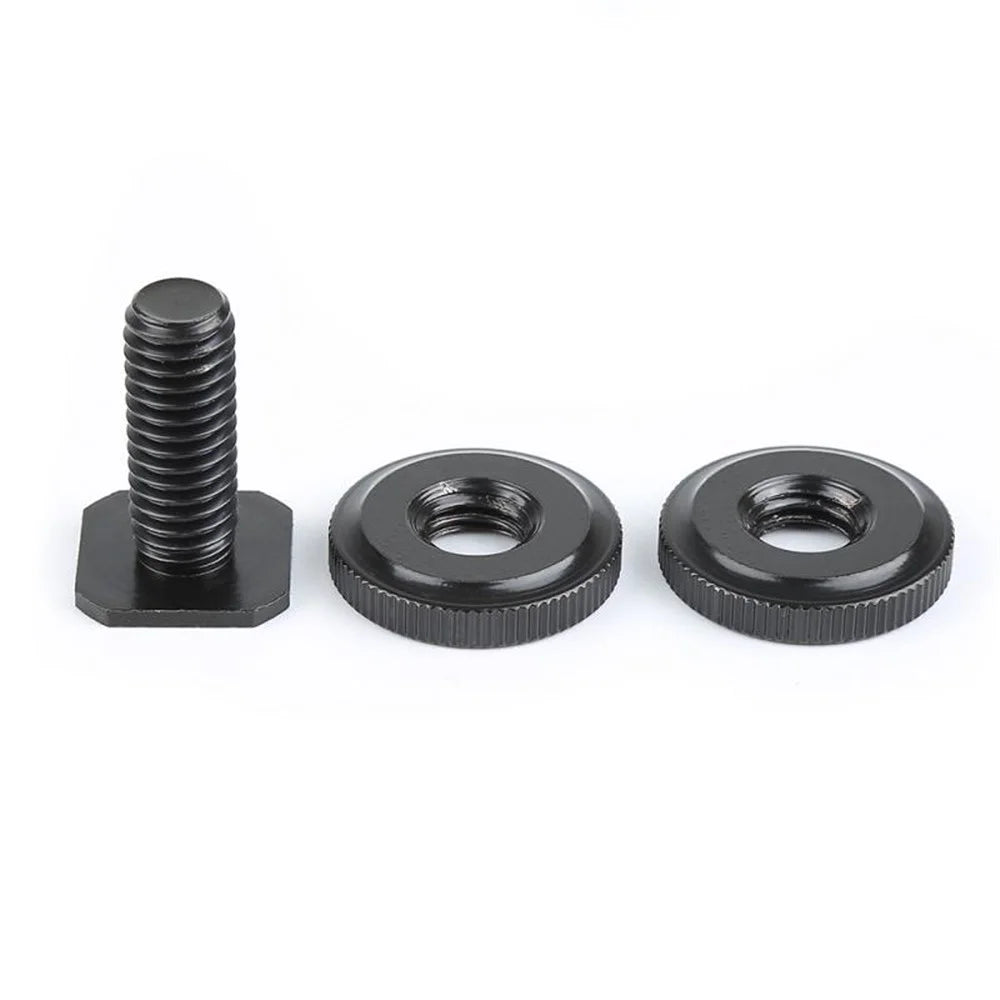 1/4 inch Flash Hot Shoe Mount Adapter to Tripod Screw Converter with Double Nuts for DSLR Camera - 2