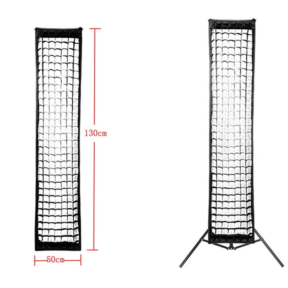 PSCS3A Rectangular Honeycomb Grid Studio Strobe Softbox Diffuser for Studio Strobe 35x160cm - 6