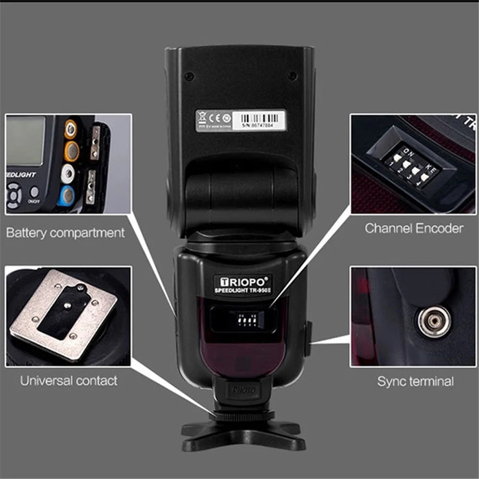 TRIOPO TR-950 II Flash Light Speedlite Flash Trigger for Shooting Photography - 6