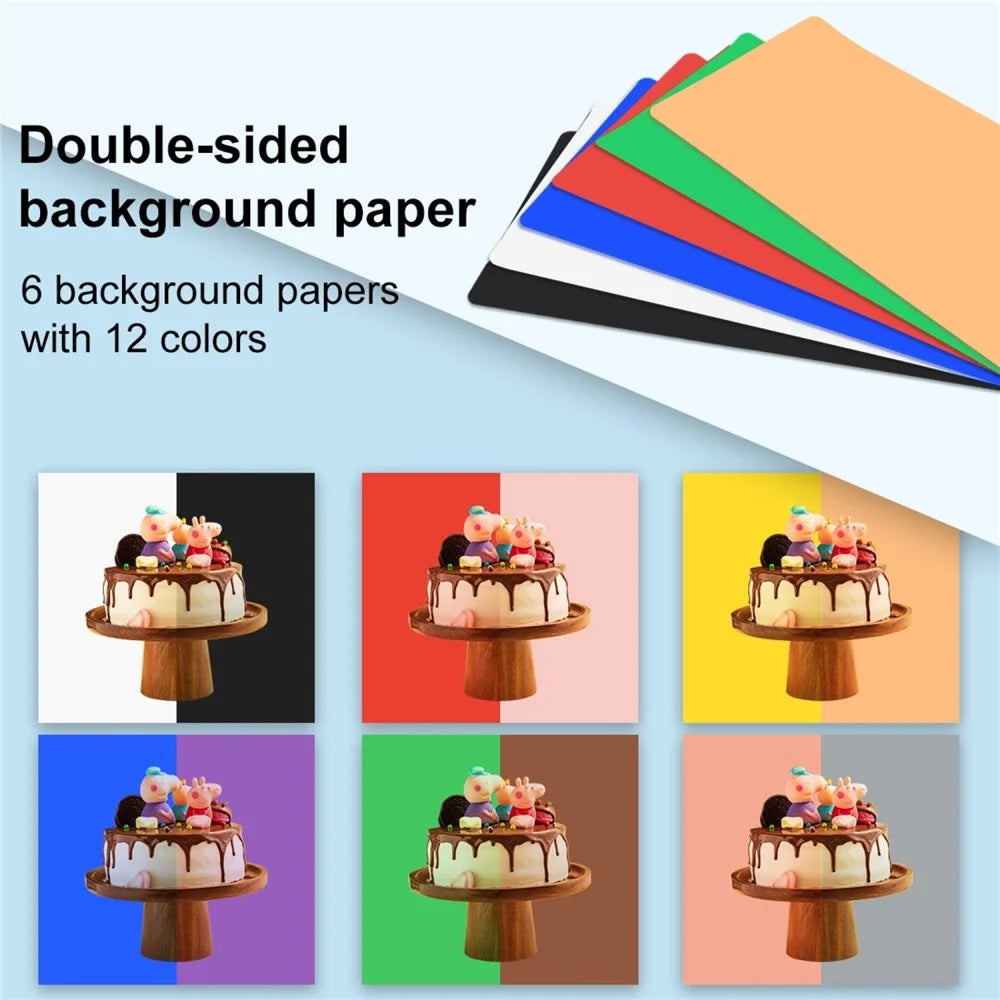 PULUZ PU5041B Foldable 40cm Photo Studio LED Ring Light Box Dimmable Desktop Shooting Tent Photography Softbox with 12 Colors Background - 3