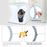 PULUZ PU5030 Portable 3 Color Temperature LED Ring Light Box Mini Foldable Photo Studio Photography Light Soft Box with 6 Color Backdrops - 7