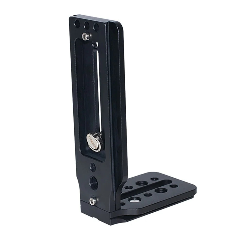 Tripod Mount Adapter Quick Release Plate Camera L-shape Bracket with 1/4 Screw Hole for DSLR Mirrorless Cameras - 1