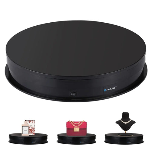PULUZ PU3049 30cm 360 Degrees Rotation Photography Electric Swivel Turntable Video Shooting Display Stand - Black - 1