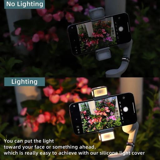 SUNNYLIFE L375 for DJI OM 5/4/SE Gimbal Handheld Stabilizer Two-way Fill Light Vlog Video Recording LED Lamp with Charging Case - 2