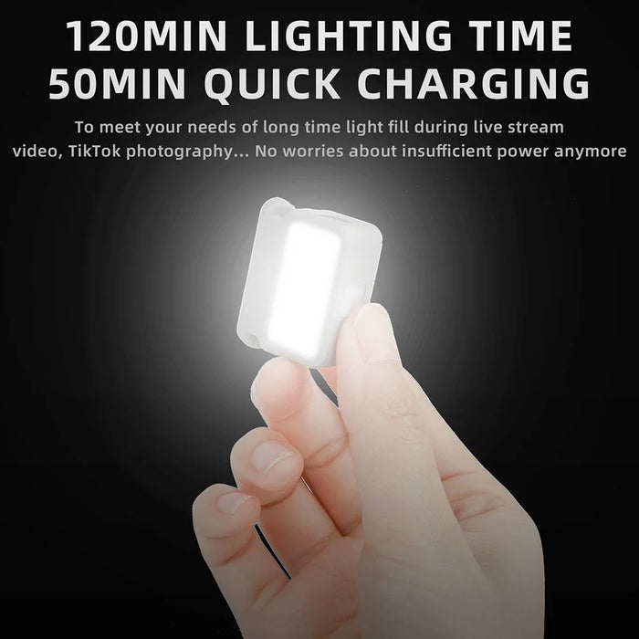 SUNNYLIFE L375 for DJI OM 5/4/SE Gimbal Handheld Stabilizer Two-way Fill Light Vlog Video Recording LED Lamp with Charging Case - 3
