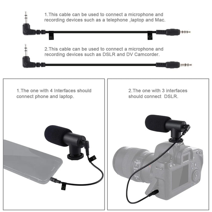 PULUZ PKT3132B Phone Holder Tripod Video Recording Stand Kit with Fill Light Microphone - 3