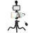 PULUZ PKT3094B Flexible Octopus Tripod Phone Camera Holder Live Streaming Tools Kit with Fill Light Microphone - 2