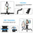 PULUZ PKT3094B Flexible Octopus Tripod Phone Camera Holder Live Streaming Tools Kit with Fill Light Microphone - 3