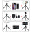 PULUZ PKT3094B Flexible Octopus Tripod Phone Camera Holder Live Streaming Tools Kit with Fill Light Microphone - 4